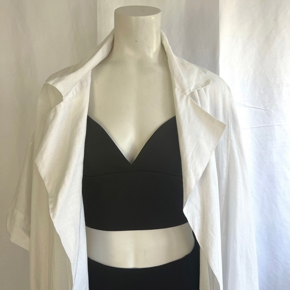 ISSEY MIYAKE IKKO TANAKA DUSTER LINEN VINTAGE JAPON 1996 COLLECTION WOMEN SIZE 6 - Picture 6 of 17